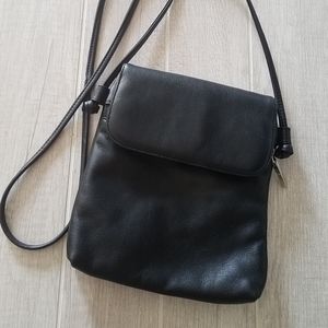 Giani Bernini Leather Crossbody Bag Black